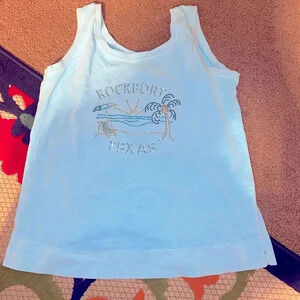 Rockport Texas rhinestone tank - small​​